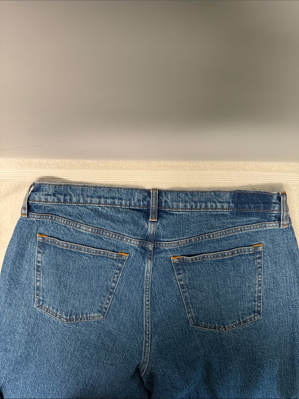 Abercrombie & Fitch Women’s Curve Love The Baggy Low Rise Blue Jeans Size 31/12 - Picture 7 of 12